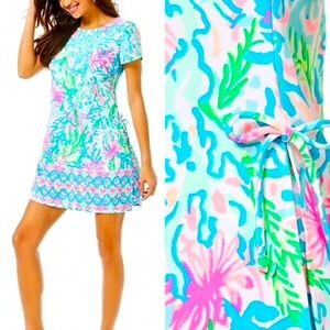 LILLY PULITZER NWT 188.00 BLANCA ROMPER CORAL BAY